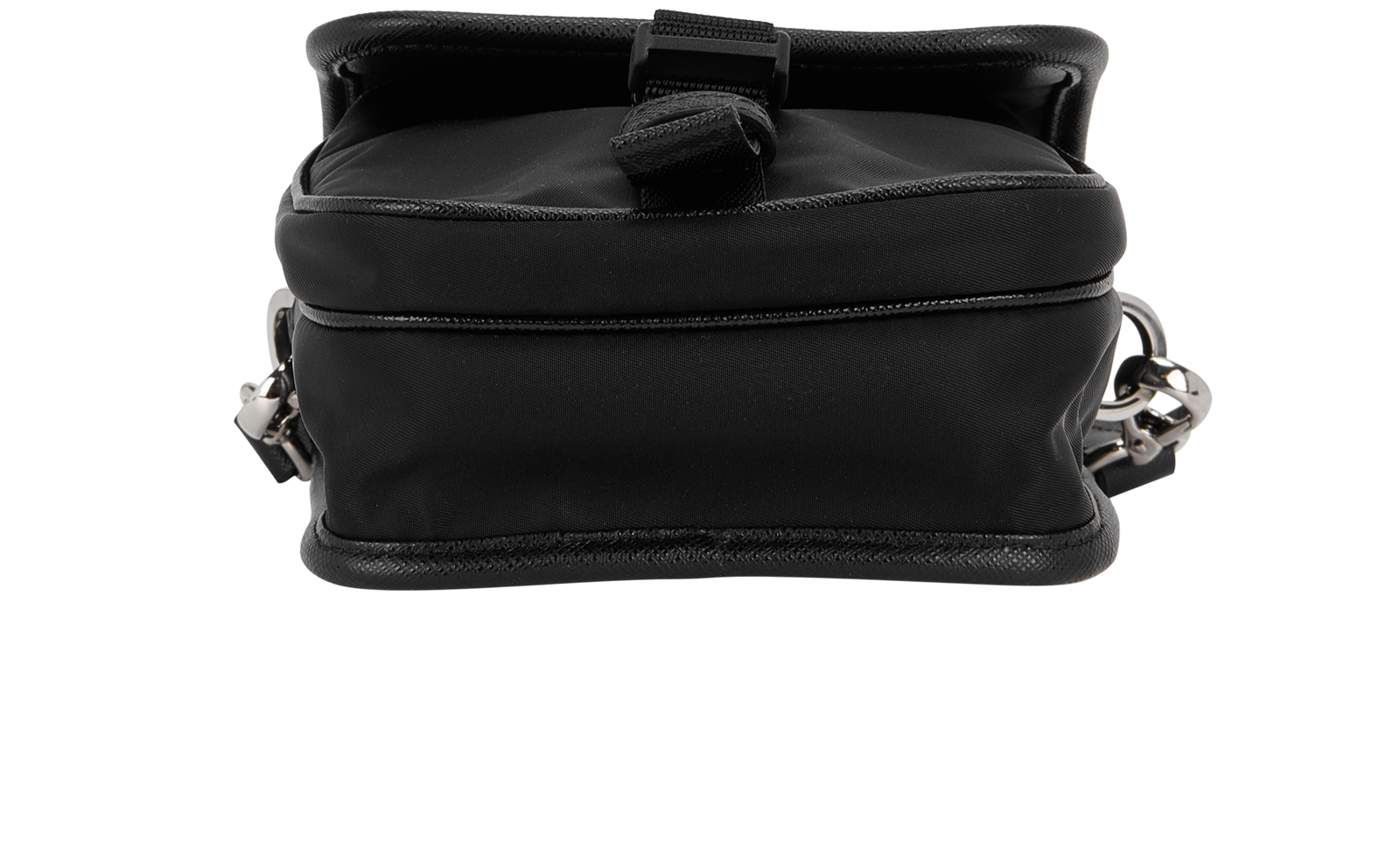 Re-Nylon Shoulder Bag, &pound;650, Handbags, Black, Nylon, Top view